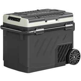Roswold Black HDPE Car Fridge Freezer 49L - 45.3cm