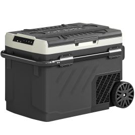 Roswold Black HDPE Car Fridge Freezer 40L - 45.3cm
