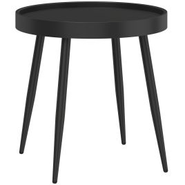 Black Metal Side Table - 49.5cm