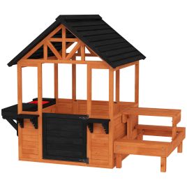 Belel Light Brown Metal Kids Playhouse - 112.5cm