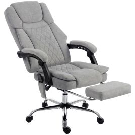 Camridg Grey Steel Vibration Massage Office Chair - 65.5cm