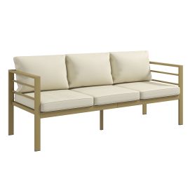 Winmore Aluminium Garden 3 Seater Sofa - White