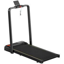 Lyrar Black Steel 2HP Portable Treadmill with Handle - 48cm