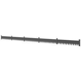 Bricarr Black Metal Fence 5pcs - 102x20cm