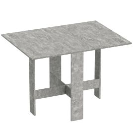 Valmore Grey Dining Table Drop Leaf - 76cm