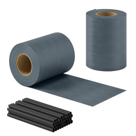 Dorona Grey PVC 2Pcs Screen Fence 70mx19cm