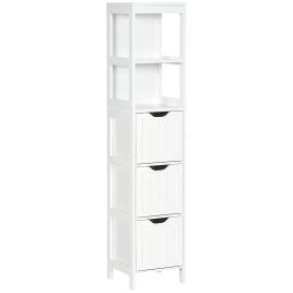 White MDF Storage Cabinet - 30cm