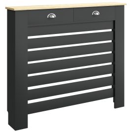 Dalheir Black Radiator Cover - 111cm