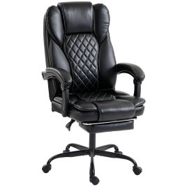 Dalwick Black Steel Reclining Office Chair - 62cm