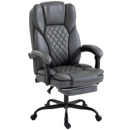 Dalwick Grey Steel Reclining Office Chair - 62cm