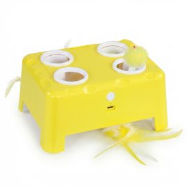 Easmere White Abs Cat Toy - 14cm