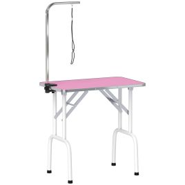 Yormont Pink Stainless Steel Pet Grooming Table - 48.5cm