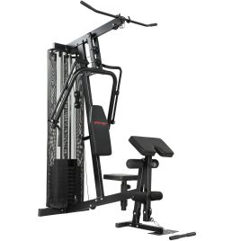 Velion Black Steel Multi Gym Machine with 45kg Weight Stack - 100cm