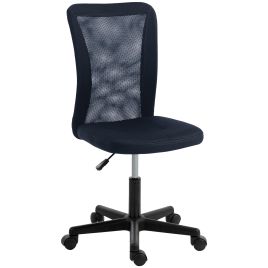 Roshall Dark Grey Metal Office Chair - 43cm