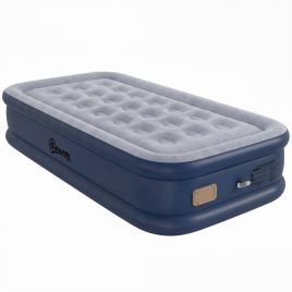 Yorford Single PVC Inflatable Mattress Air Bedframe - Grey