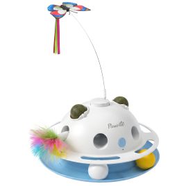 Easmere White Abs Interactive Cat Toy - 19.5cm