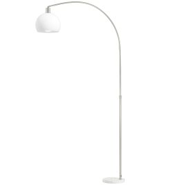 Broridg White Metal Floor Lamp with Shade - 90cm