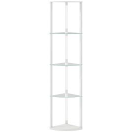 Brocour White Floor Lamp with Shelves - 29.5cm