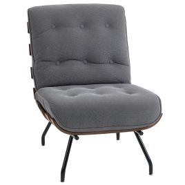 Doreth Steel Accent Chair - Dark Grey