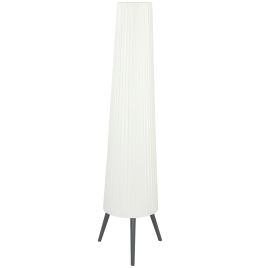 Easford White Fabric Floor Lamp with Foot Switch - 46cm