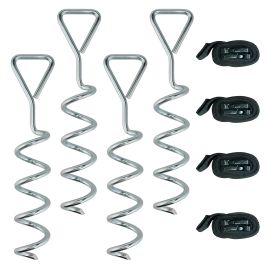 Ivyen Silver Steel Trampoline Stake - 8cm