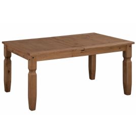 Corona Solid Pine Dining Table Small Extending - Mexican Style 