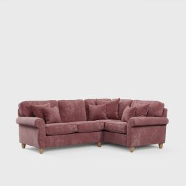 Corner Sofa - COASTAL Fabric 3 Seater Left Hand Facing - Deep Terra