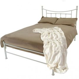 Bristol Classic Metal Bed Frame - 4ft Small Double - Ivory