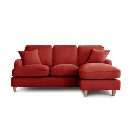 Corner Sofa - COCOON Fabric 3 Seater Left Hand Facing - Apricot