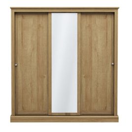 Devon 3 Door Sliding Wardrobe - Oak