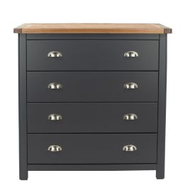 Blue Chest of Drawers - DIEGO Medium Chest  4 Drawers