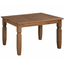 Corona Solid Pine Mexican Style Dining Table 6'0" - Antique Wax