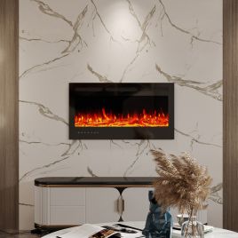 Electric Fireplace - Recessed/Wall Mount - 102cm W