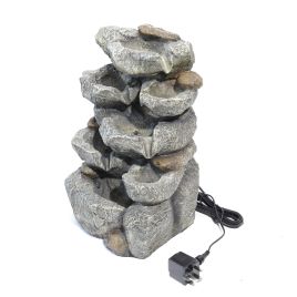 49CM Height Garden Cascading Waterfall Tiered Water Fountain Pump