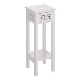 Telephone Table With Drawer Tall Slim Living Room End Table Corner Bedside Table