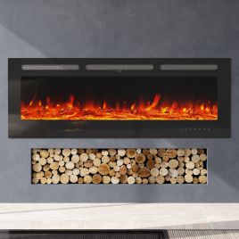 Electric Fireplace - Recessed/Wall Mount - 153cm W