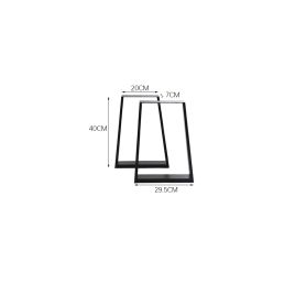 Industrial Set of 2 Table Legs DIY Steel Furniture Legs