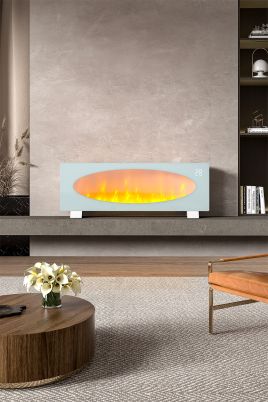 42-Inch Glass Freestanding Electric Fireplace