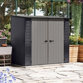LORNVALE Garden Shed 7x4 - Grey