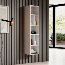 Echo Eden Wall Bookcase - White