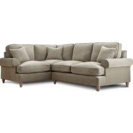 Corner Sofa - RAYONG Fabric 4 Seater Right Hand Facing - Putty