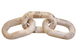 FRAYMONT Decorative Chocolate Marble Three Link Chain - Brown