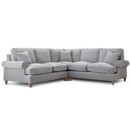 Corner Sofa - RAYONG Fabric 5 Seater Right Hand Facing - Ice