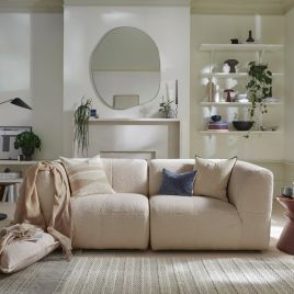 2 Seater Sofa - ESSAOUIRA Fabric Sandshell