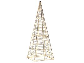 Glittering Nights Outdoor LED Decoration Christmas Tree 60 cm - Silver