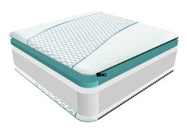 Sareer Cool Blue Memory Foam Mattress - Small Single 2ft6