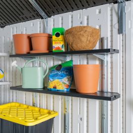 LORNVALE Wall Shelves Kit Set of 2 - Black
