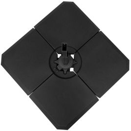 HD Polyethylene Sand or Water Fillable Parasol Base - Black