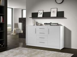 CARNING 2 Door Sideboard with 4 Drawers - White