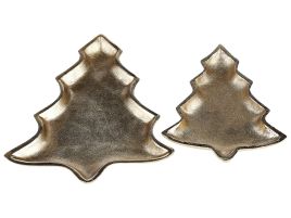 Noel Trinket Dish Set Christmas Tree - Gold
